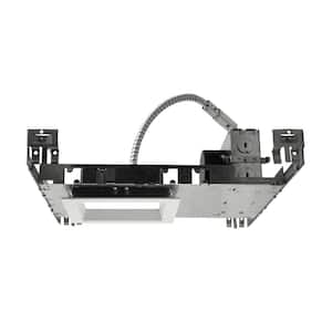 5 in. White (3000K) LED Recessed Square Downlight Kit with Housing, Baffle Trim, and LED Module