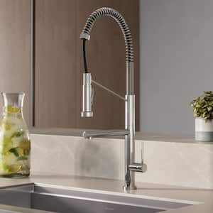 Novuet Single-Handle Pull-Down Sprayer Kitchen Faucet with Pot Filler in Chrome