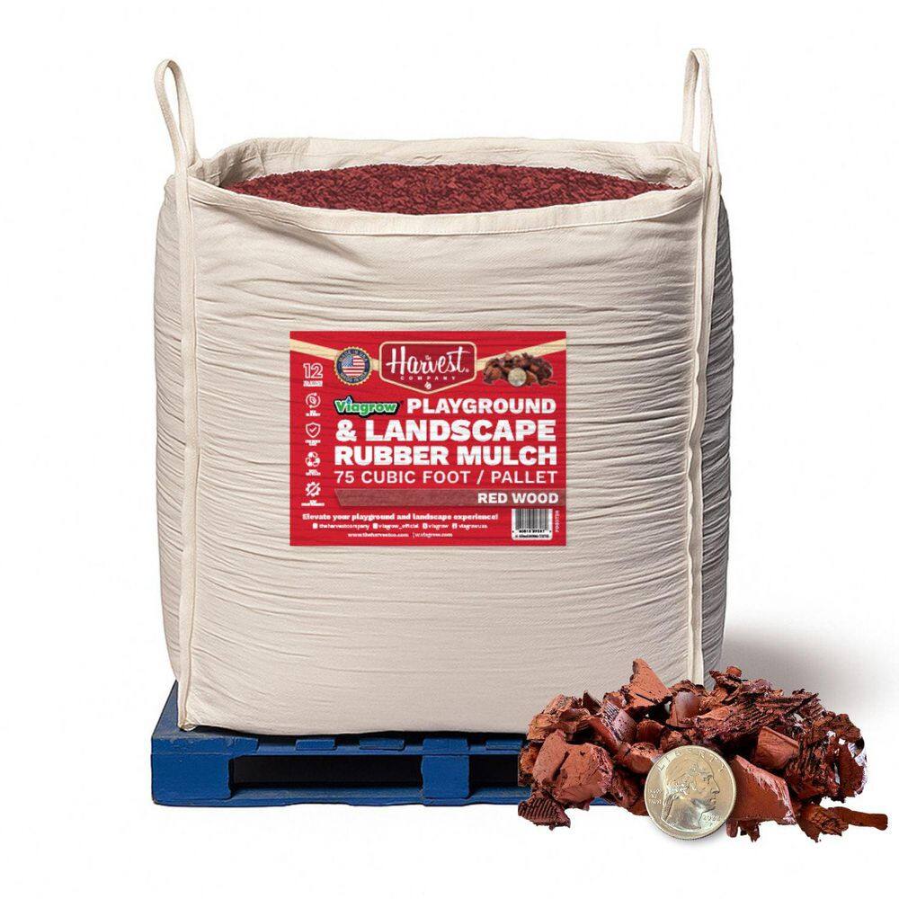 2000 lb. /75 cu. ft. /2.77 cu. yd. Playground and Landscape Red Wood Rubber Mulch (1-Tote) price history on PriceWatchPro