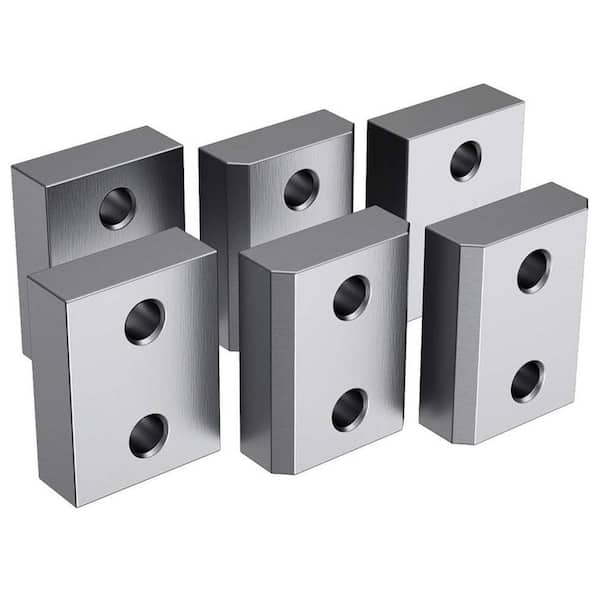 Electric Rebar Cutter Replacement Jaw Blades for 3/4 in. 20 mm 6 and 7/8 in. 22 mm 7-Cutter 6-Pieces with Screws Washers