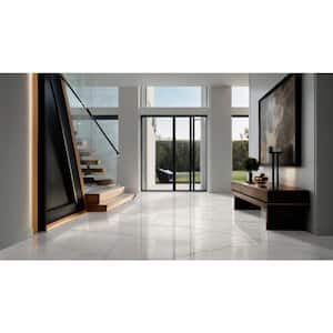 Brighton Grey 24 in. x 48 in. Polished Porcelain Floor and Wall Tile (27 cases/432 sq. ft./pallet)