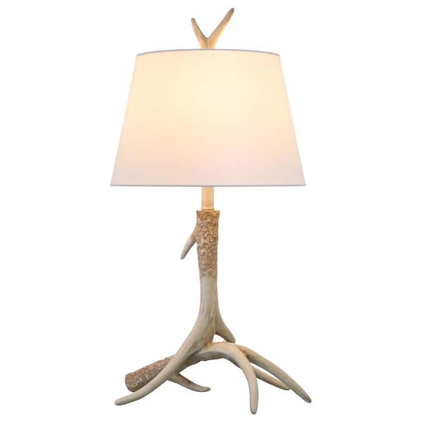 Meyer&Cross Ellsworth 26.75 in. Antique Faux Antler Table Lamp