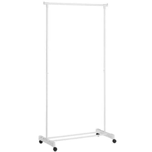 Honey-Can-Do White Steel Clothes Rack 16.75 in. W x 68 in. H GAR-01121 ...