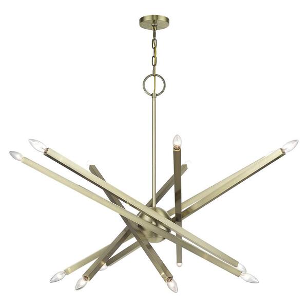 【限定価格セール！】 Livex Lighting Chandelier Brass Antique 14-Light Monaco K-POP・アジア