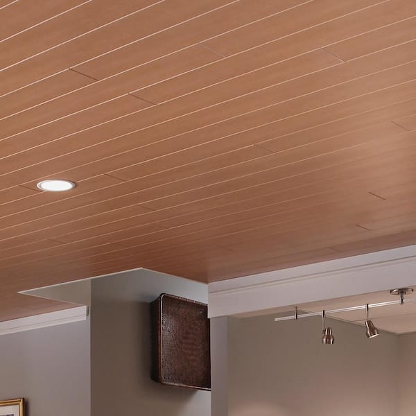 Armstrong Ceilings Woodhaven 5 in. x 7 ft. New Apple Tongue