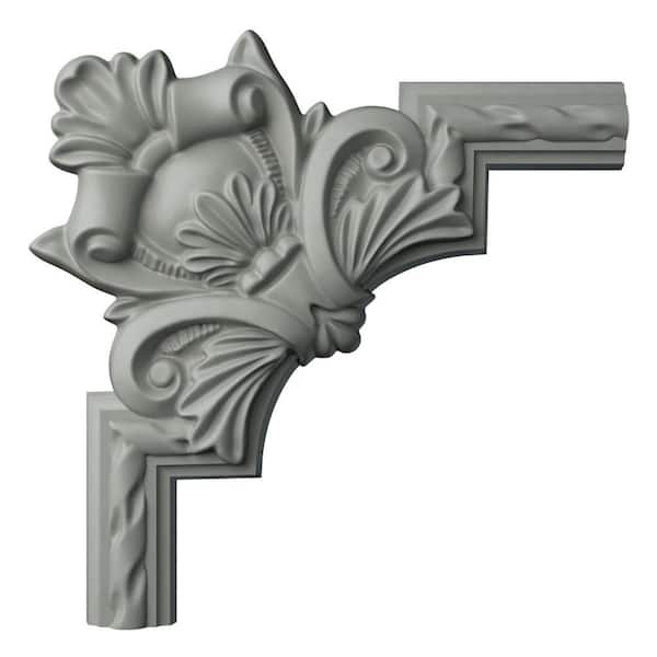 Ekena Millwork 11.75 in. D x 11.75 in. W x 11.75 in. L Primed Polyurethane Panel Moulding
