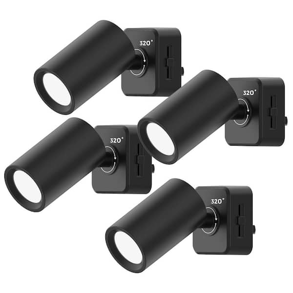 LED Night Lights Plug into Wall, 4-Pack Indoor Dimmable Spot Lights with Dusk to Dawn Sensor, 3000K Soft White