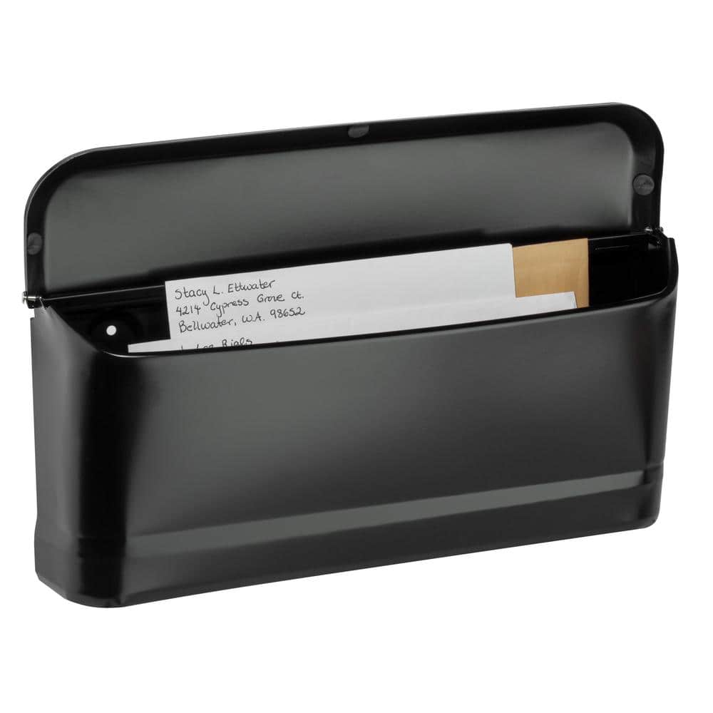 Cielo Black Small Steel Wall Mount Mailbox