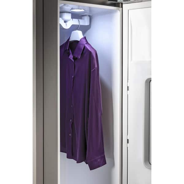 GE 72.75 in. Steam Closet in Mirrored Carbon Graphite with Fabric