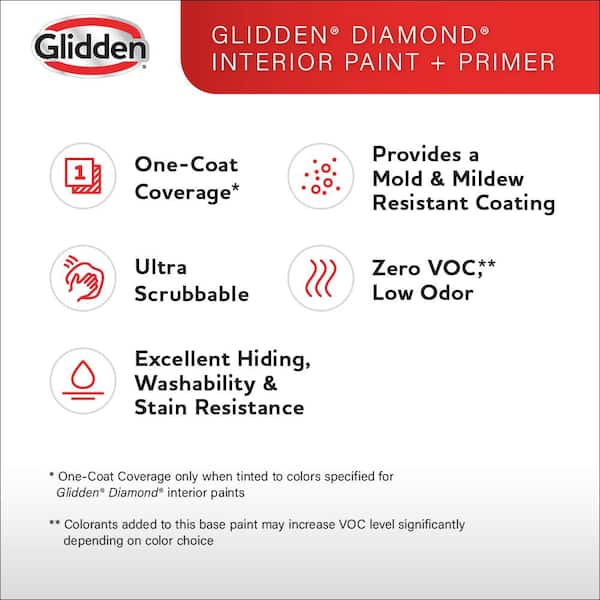 Glidden Diamond - 1 gal. PPG1148-6 Vining Ivy Satin Interior Paint with Primer