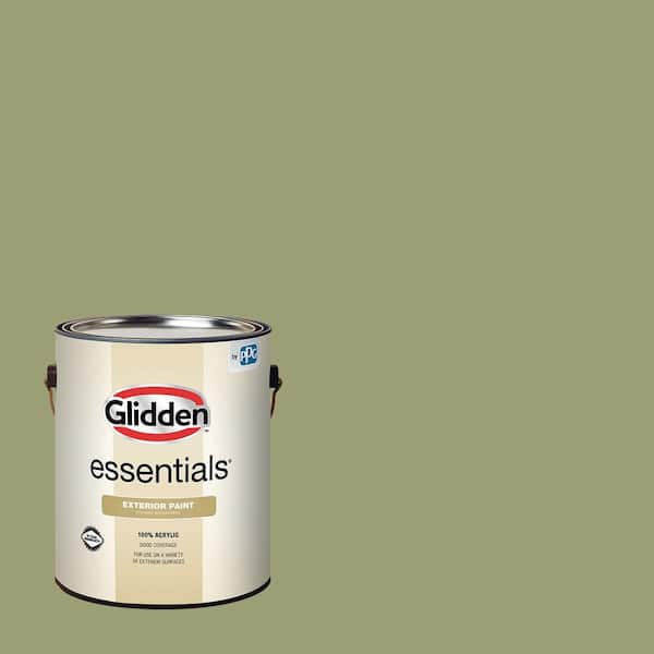 Glidden Essentials 1 gal. PPG1115-5 Pine Trail Satin Exterior Paint