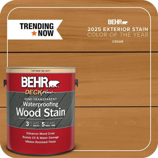 1 gal. #ST-146 Cedar Semi-Transparent Waterproofing Exterior Wood Stain