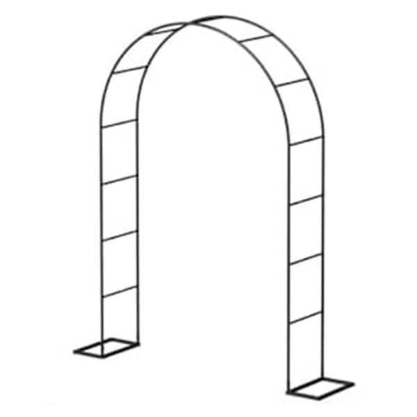 94.5x 55 Steel Garden Arbor Metal Pergola with Thickened Base Easy to Assemble for Climbing Plants Outdoor Wedding Decor