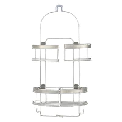 Better Living HiRISE 3 ft. 3 Standing Shower Caddy in White 70053 - The  Home Depot