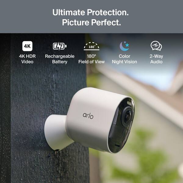 Arlo Ultra Outdoor Battery Operated Security Camera 4K (3rd Gen