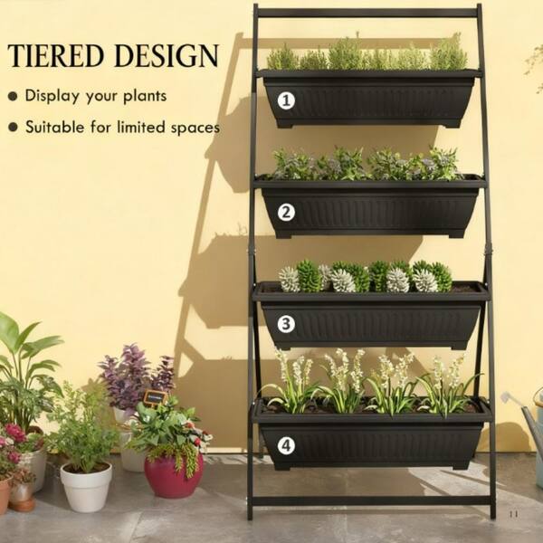 Jushua Outdoor Plant Stand Grow Container for Vegetable & Flowers