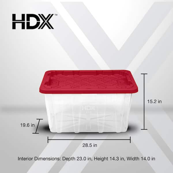 See Your Stuff The high quality Clear Storage Bag Red