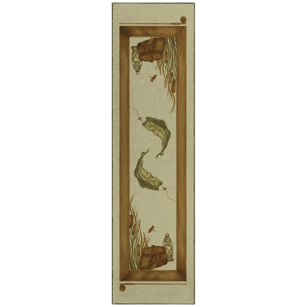 Addison Rugs Adventure Beige 2 ft. 3 in. x 7 ft. 6 in. Indoor/Outdoor Washable Area Rug