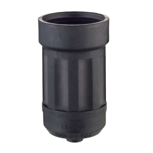 Leviton Weather Resistant Boot for 20/30 Amp 4, 5-Wire Straight or Locking Connector, Black 6034