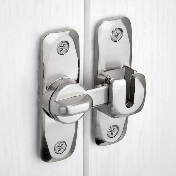 Barn Door Latch 90/180 Degree Gate Lock Zinc Alloy Right Angle