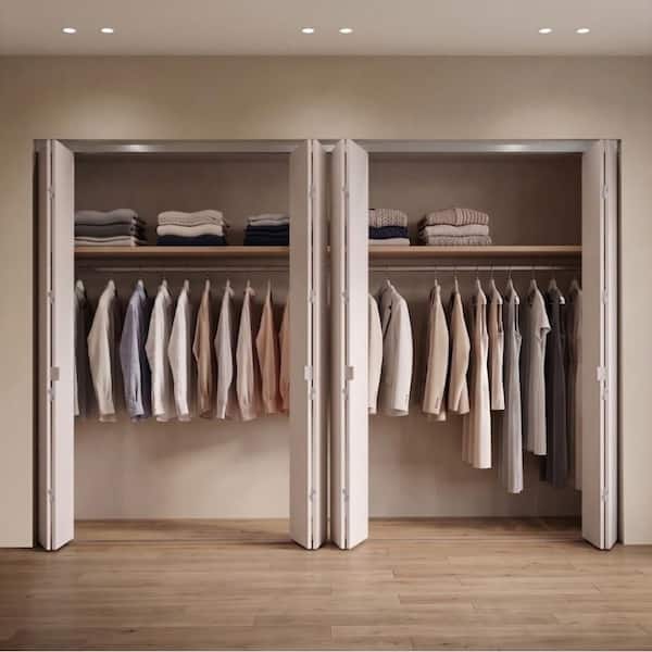 Impact Plus 108 in. x 96 in. Smooth Flush Primed Interior Closet