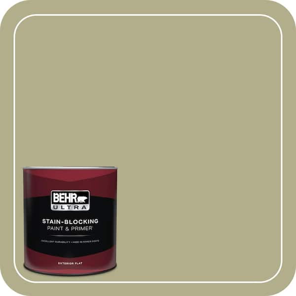 BEHR ULTRA 1 qt. #PPU9-21 Sanctuary Flat Exterior Paint & Primer