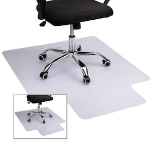 Clear 35.5 in. W x 47.5 in. L PVC Office Chair Mat for Carpet Under Desk Floor Protector (2-Pack)