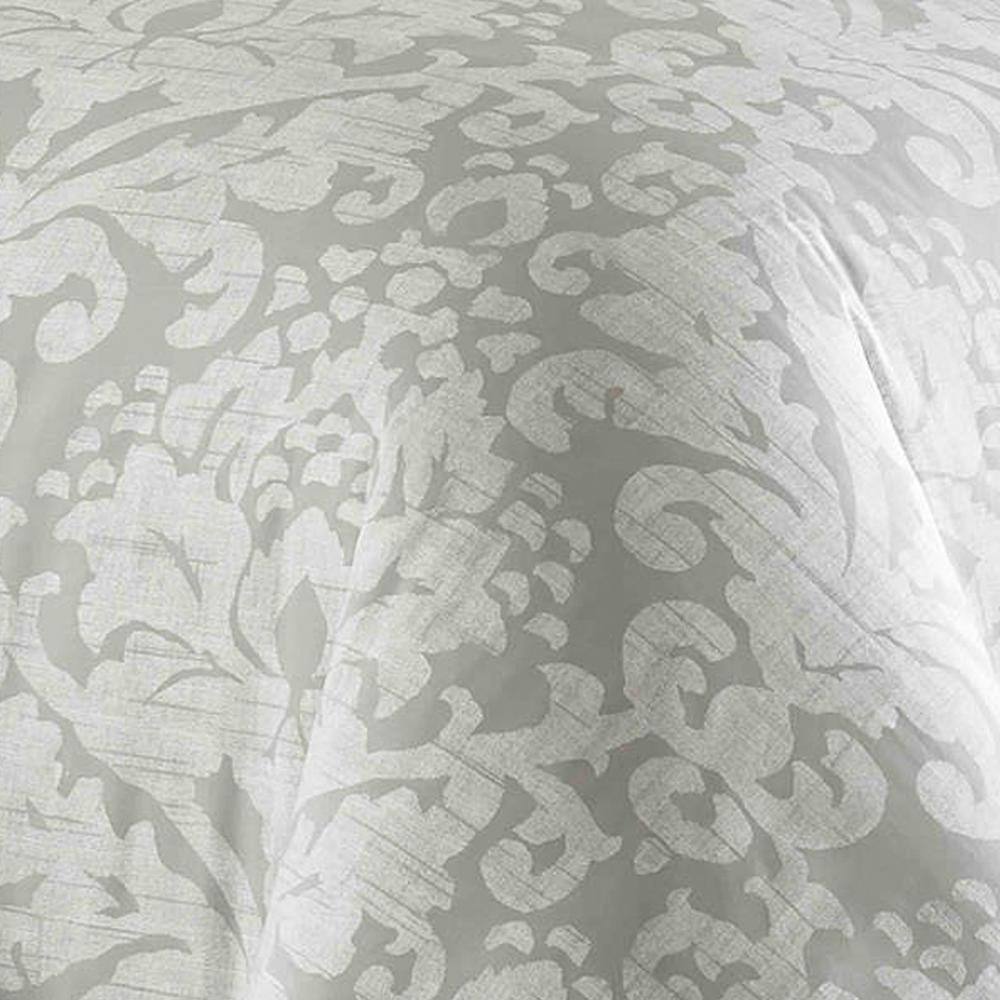 Camden Gray Cotton Full/Queen Duvet Cover Set