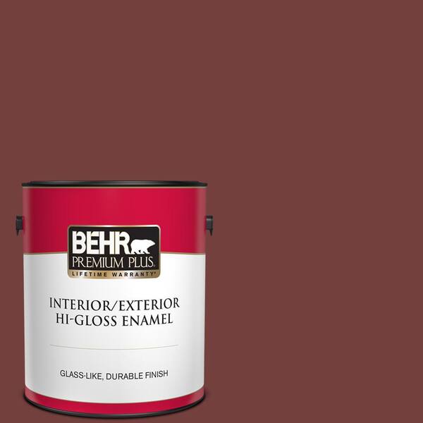 BEHR PREMIUM PLUS 1 gal. #BXC-18 Poisonberry Hi-Gloss Enamel Interior/Exterior Paint