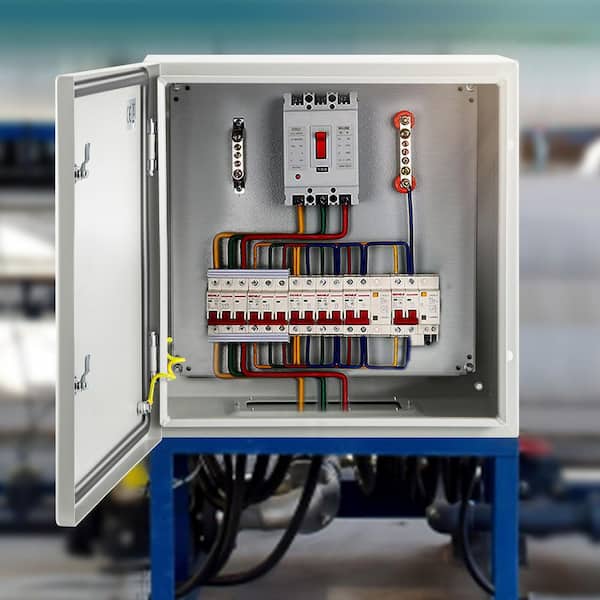 NEMA Steel Case, 24 x 24 x 8 in. NEMA 4x Metal Electric Enclosure, IP66 Water and Dust Resistant, Suitable