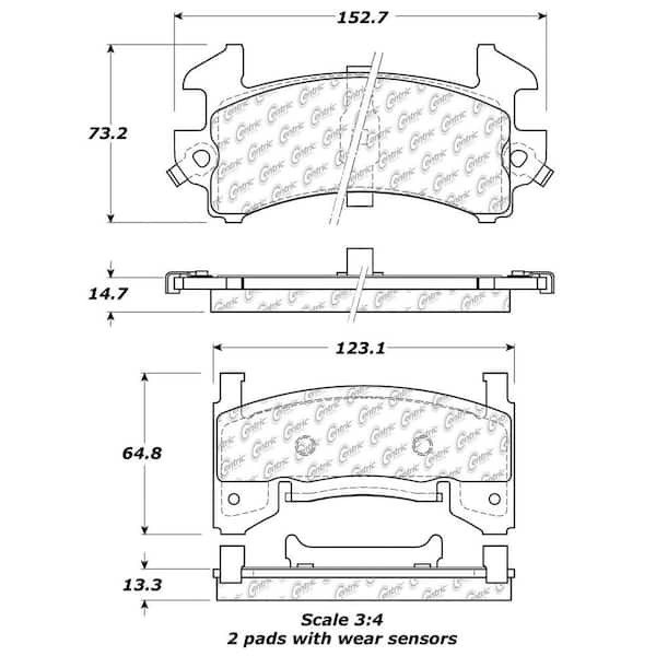 Centric Parts Disc Brake Pad Set