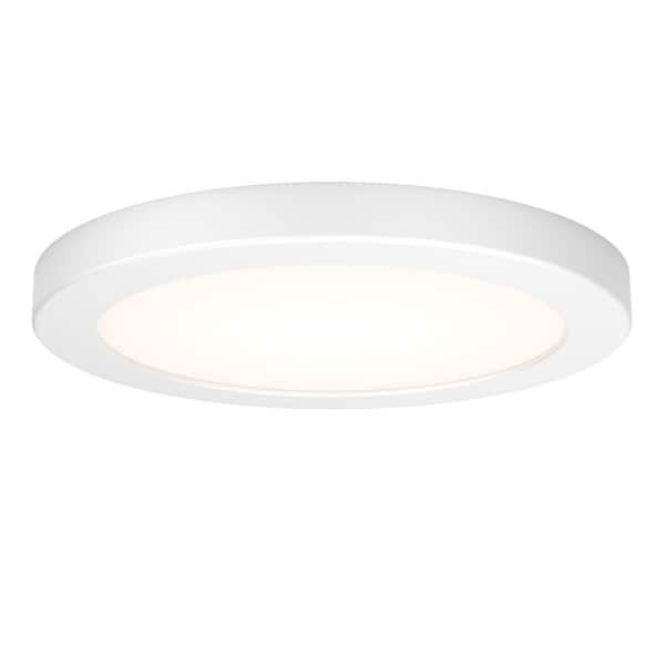 Artika Europa Disk 7 in. 1 Light White Selectable LED Flush Mount Ceiling Light