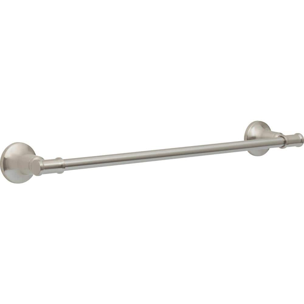 Delta Becker 18-in Spotshield Brushed Nickel Wall Mount Single Towel Bar in  the Towel Bars department at