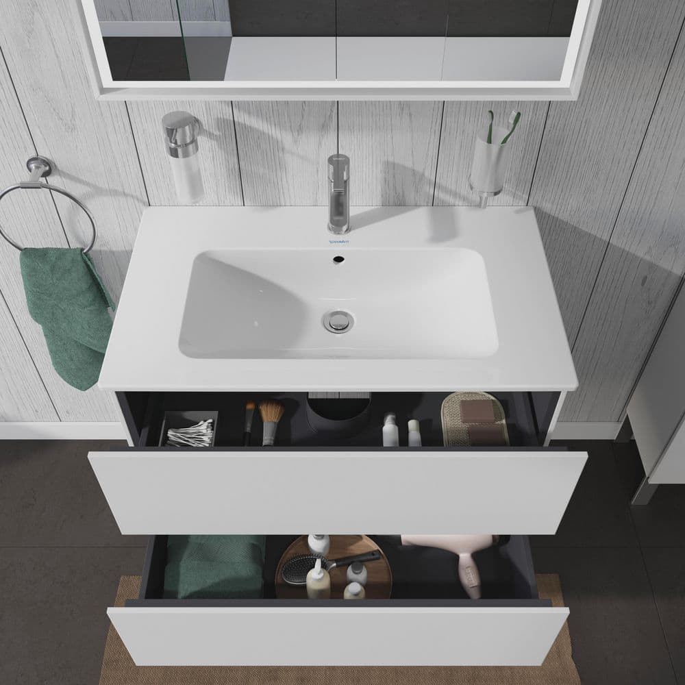 18.88'' White Wood Wall-Mounted Single Bathroom Vanity Base