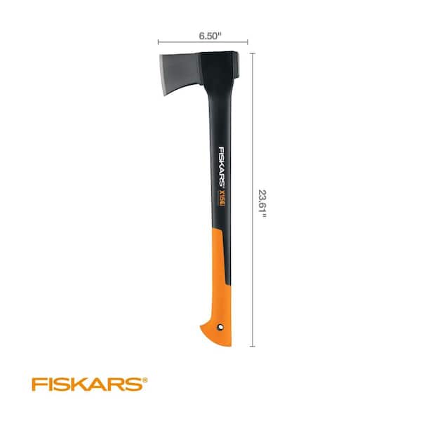 Fiskars Hatchet Tool, 14 FiberComp Handle with Steel Blade for Small to  Medium Logs 