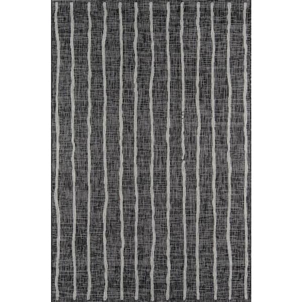 Sicily Charcoal 7 ft. 10 in. x 10 ft. 10 in. Indoor/Outdoor Area Rug