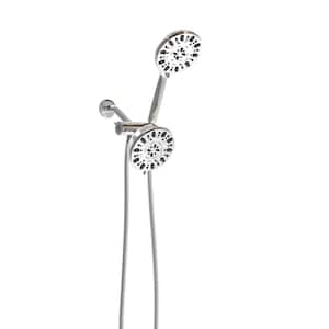 Aramis 7-Spray Patterns 4.7 in. Wall Mount Dual Shower Heads with Handheld Shower Faucet in Chrome