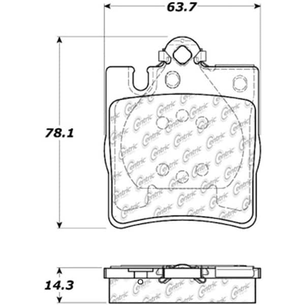 Centric Parts Disc Brake Pad Set