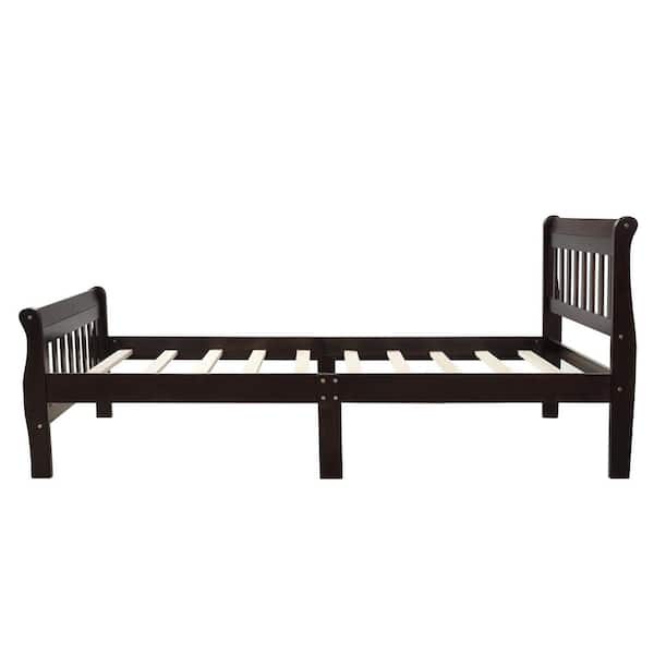 Utopia 4niture Jeffree Espresso Twin Platform Bed