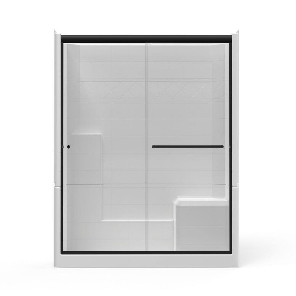 Centra 60 in. L x 32 in. W Shower Kit in White price history on PriceWatchPro