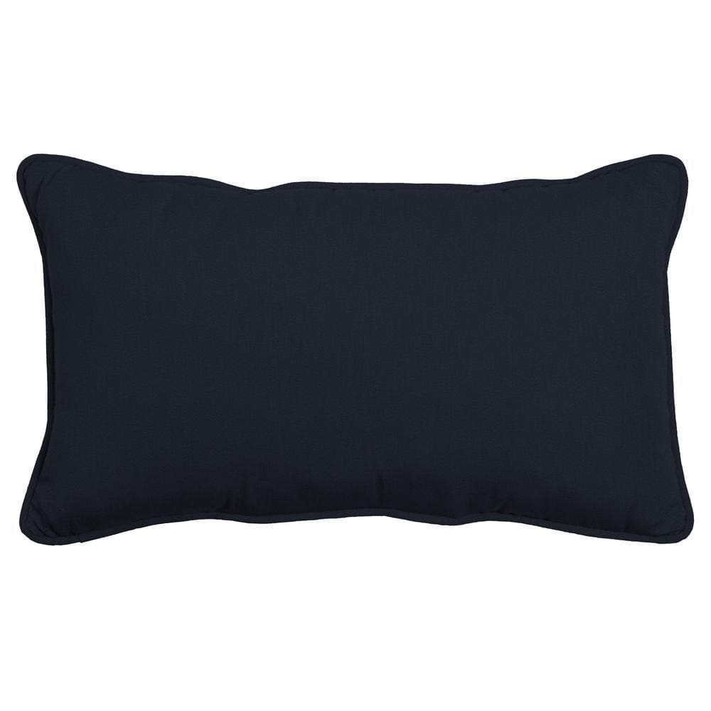 Ermine Outdoor Lumbar Throw Pillow