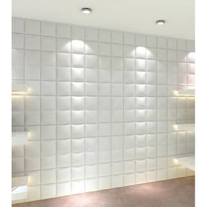 19.6 in. x 19.6 in. x 1 in. Off-White Plant Fiber Forever Design Glue-On Wainscot Wall Panels (10-Pack)