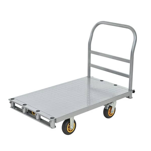 2200 lb. Heavy Duty Platform Hand Truck with 4 Side Handrails