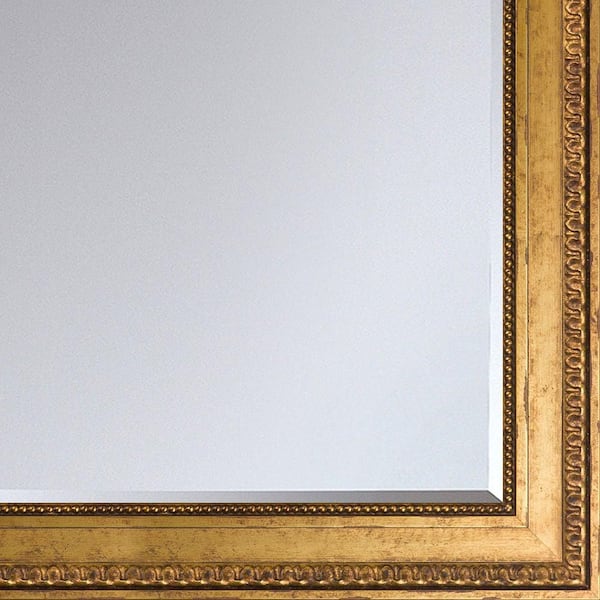 Rectangle Framed Mirror #602 Rome Antique Gold Leaf Finish - 1 - Wood - Victorian Frame Company