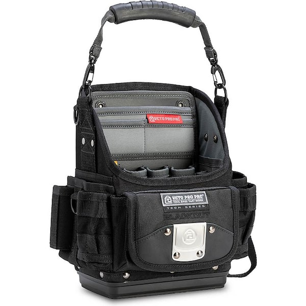 VETO PRO PAC TP6B Blackout 6 Pocket Tool Pouch w/ Base VPP10834