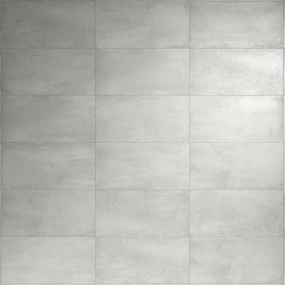 Ivy Hill Tile Forge Light Gray 48 In X 24 In Matte Porcelain