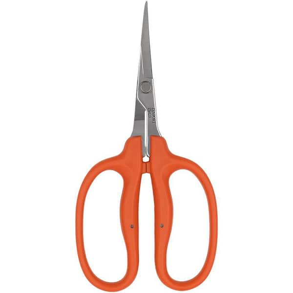 ZENPORT Curved MasaMasa Scissors in Orange ZS420 - The Home Depot