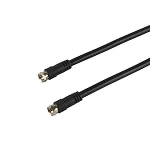 50 ft. Black 18-Gauge RG6 Quad Coaxial Cable