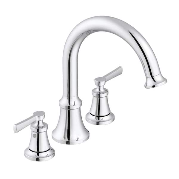 Gerber Northerly 2-Handle Deck-Mount Roman Tub Trim Kit without Hand Shower in Chrome