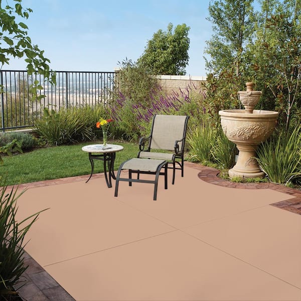 1 gal. #PFC-06 Georgia Peach Solid Color Flat Interior/Exterior Concrete Stain